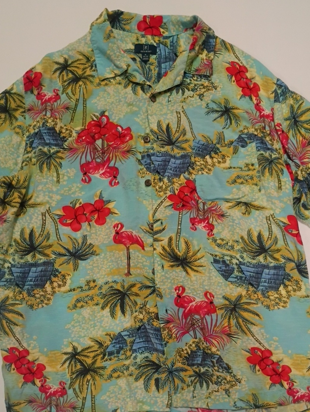 Men's Hawain Tropical Button Down Shirt